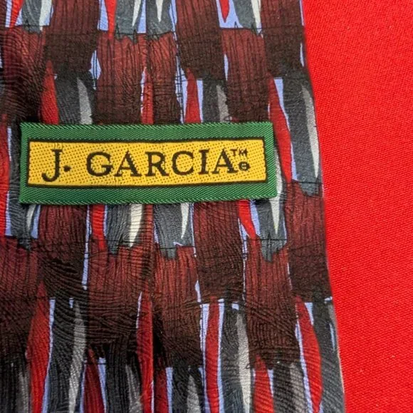 Authentic Vintage Jerry Garcia/Grateful Dead 100% Silk Necktie - Picture 4 of 6